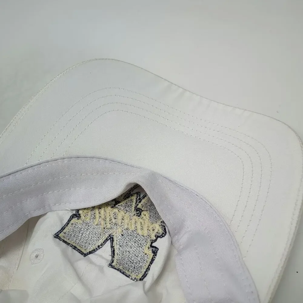 Port Authority Vikings White Baseball Cap One Size Strapback Polyester Mesh Hat